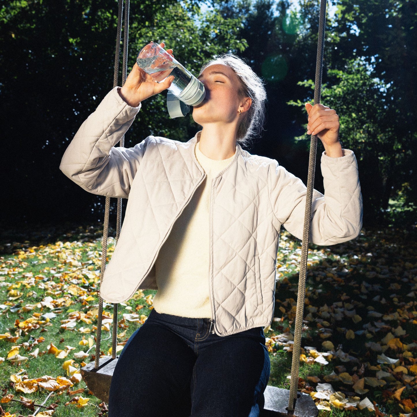 Water Filter Bottle 600ml + 2 Filters Included /Vital/ Light Green