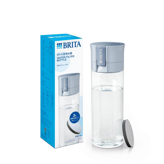 Water Filter Bottle 600ml + 2 Filters Included /Vital/ Light Blue