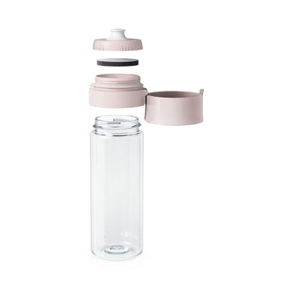 Water Filter Bottle 600ml + 2 Filters Included /Vital/ Mauve